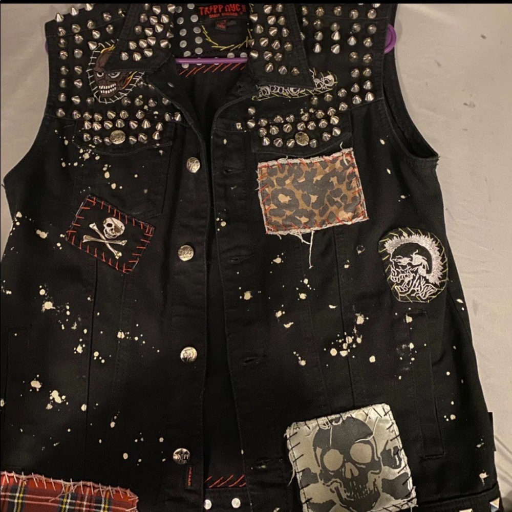 Tripp NYC punk studded vest
